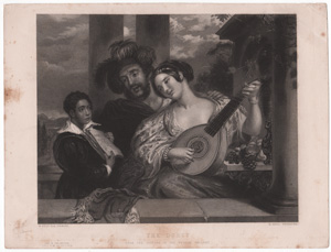 antique music prints (19th century)